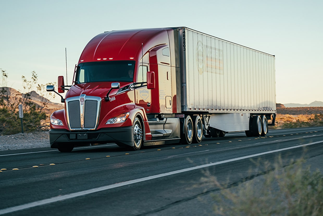 Dry Van Truck for general freight transportation dispatch services